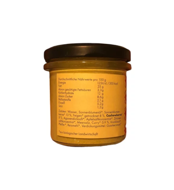 Brotaufstrich, Curry Feige, 135 g Brotaufstrich, Curry Feige, 135 g