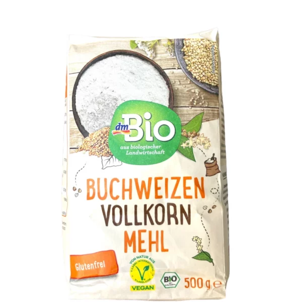 Buchweizenmehl Vollkorn, glutenfrei, 500 g