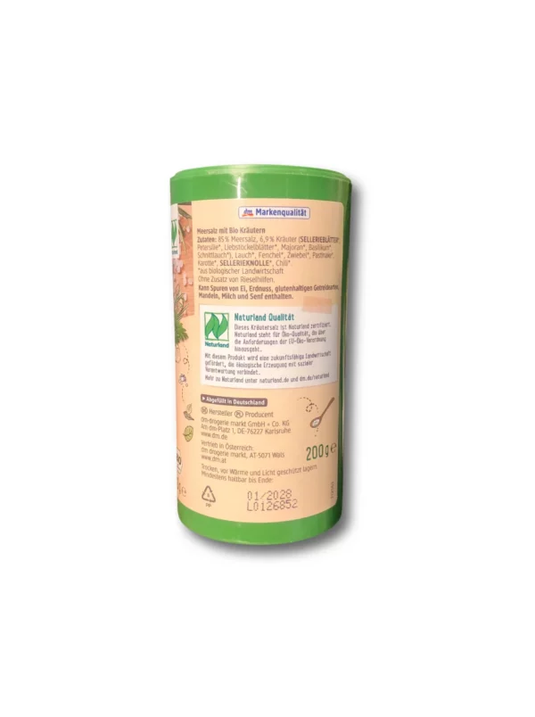 Herbal salt, without iodine, 200 g
