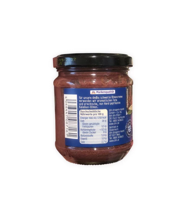 Spread, black olive cream with feta, 190 g
