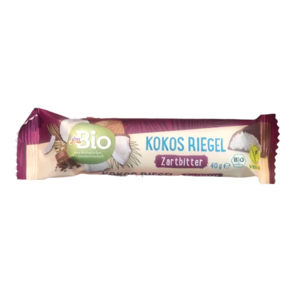 Chocolate bar, dark coconut, 40 g