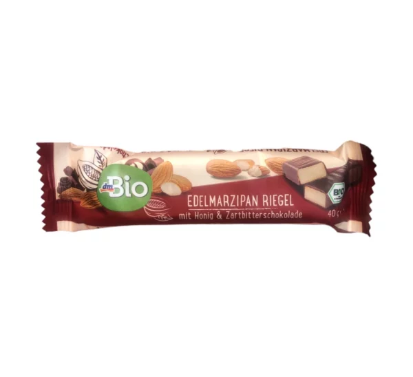 Schokoriegel, Edelmarzipan mit Honig & Zartbitterschokolade, 40 g