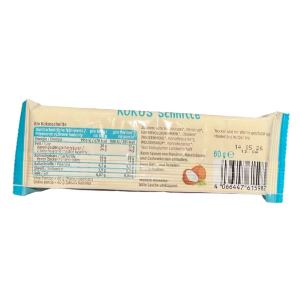 Fruit bar, coconut, 60 g