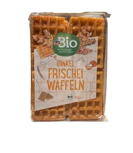 Waffles, spelt fresh egg, 165 g