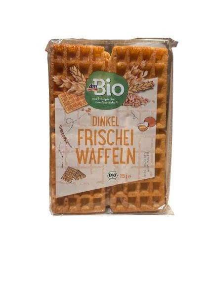 Waffeln, Dinkel Frischei, 165 g