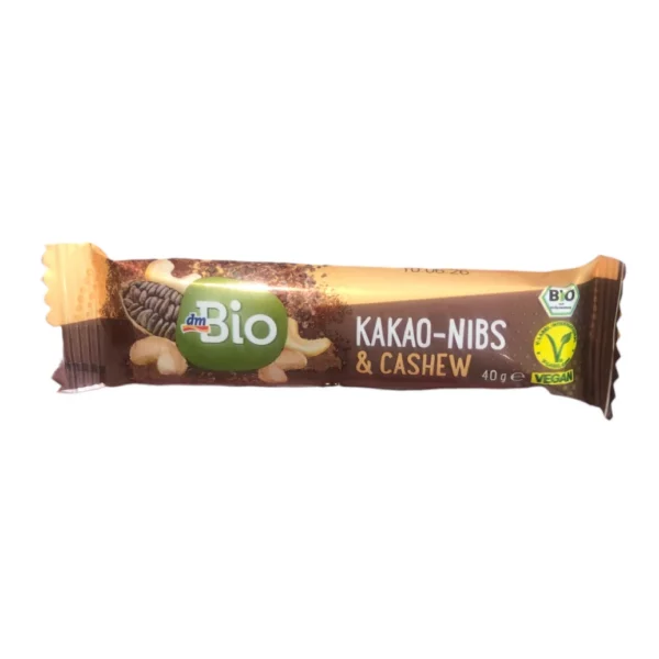 Nussriegel, Kakao Nibs & Cashew, 40 g