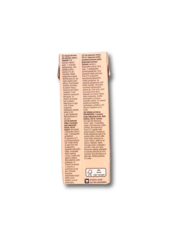 Kokosmilch Tetrapack, 250 ml