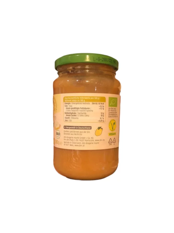 Pear and quince fruit purée, 360 g Pear and quince fruit purée, 360 g