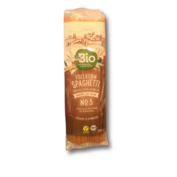 Nudeln, Spaghetti aus Vollkorn, No.3, 500 g