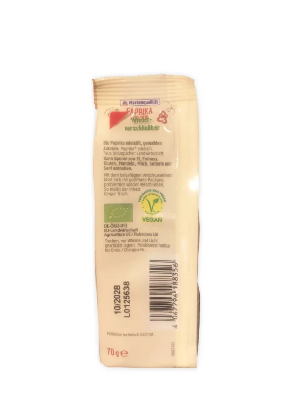 Paprika, edelsüß, 70 g