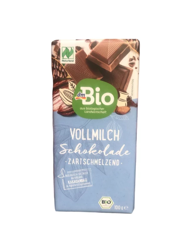 Chocolate, whole milk, 100 g