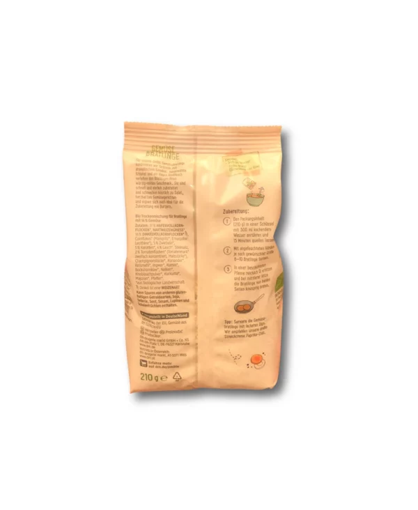 Gemüse Bratlinge, 210 g