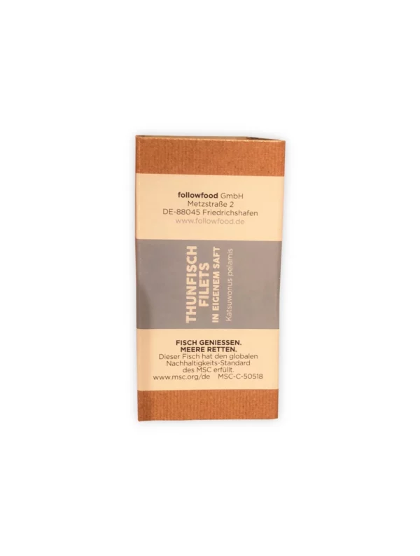 Tuna fillets, in own juice, MSC certified, Fair Trade, 130 g Tuna fillets, in own juice, MSC certified, Fair Trade, 130 g