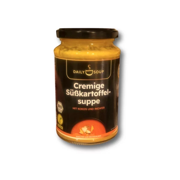 Soup, sweet potato with coconut & ginger, creamy, 380 g