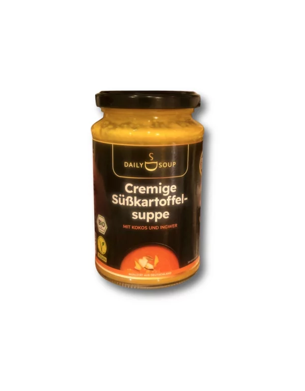 Soup, sweet potato with coconut & ginger, creamy, 380 g