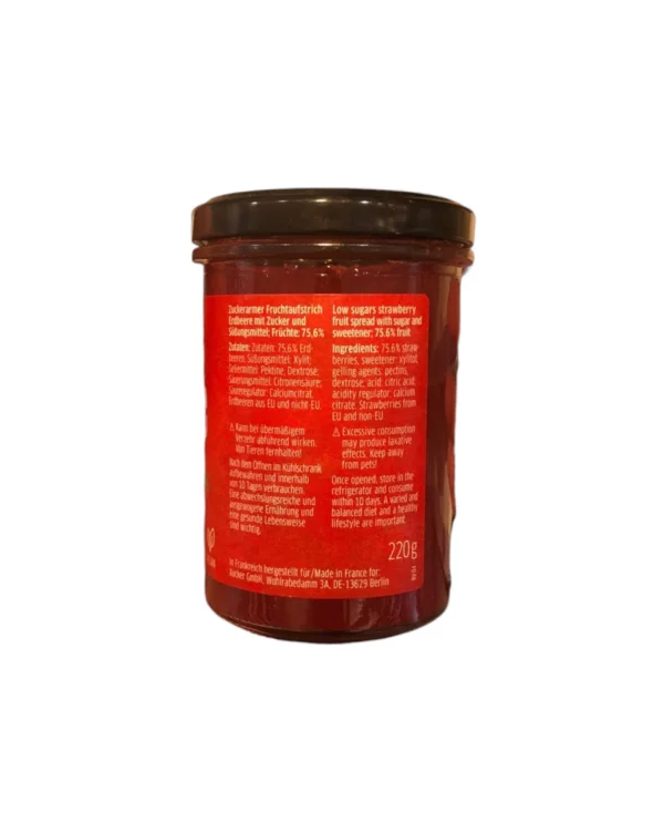 Fruchtaufstrich, Erdbeere mit Xylit, 220 g