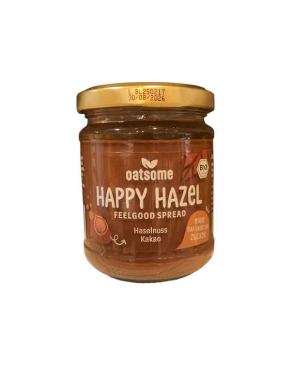 Haselnussmus, "Happy Hazel" Feelgood Spreads, Haselnuss Kakao, 200 g Haselnussmus, "Happy Hazel" Feelgood Spreads, Haselnuss Kakao, 200 g