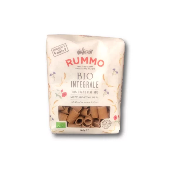Nudeln, Rigatoni aus Weizen, Vollkorn, No.51, 500 g