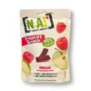 Dried fruit, fruit snack raspberry, soft apple-based pieces, 35 g