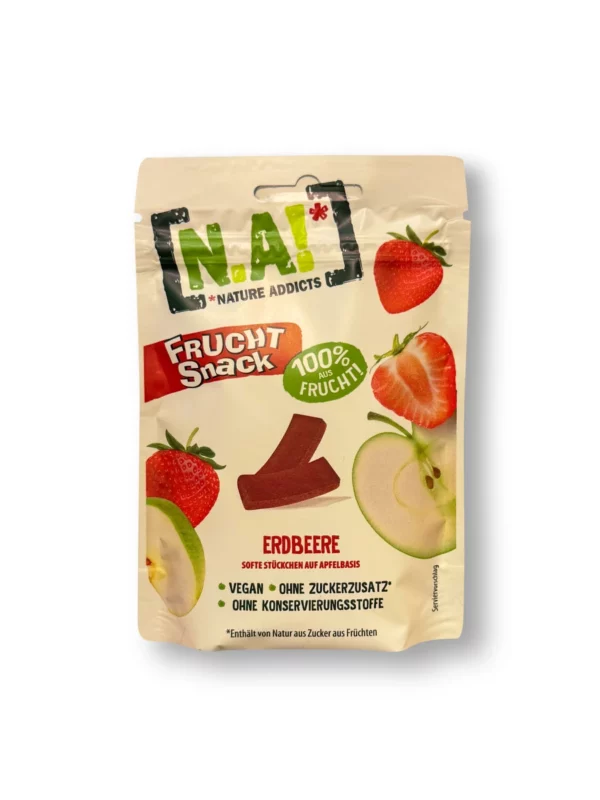Dried fruit, fruit snack strawberry, soft apple-based pieces, 35 g