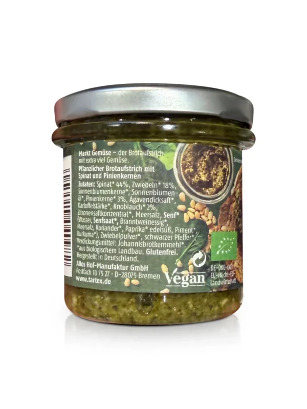 Brotaufstrich, Spinat Pinienkerne, 135 g