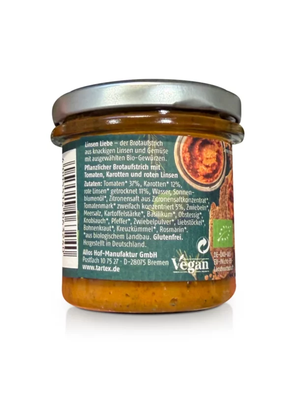 Spread, red lentil Italian herbs, 140 g