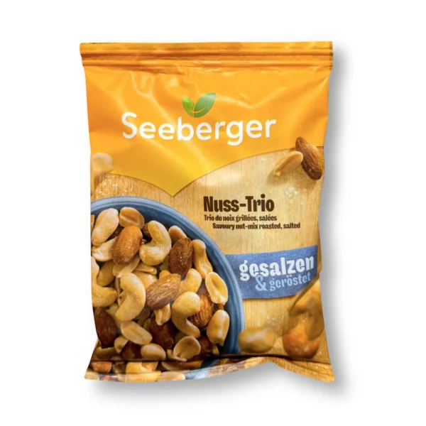 Nussmischung, Nuss-Trio geröstet & gesalzen, 150 g