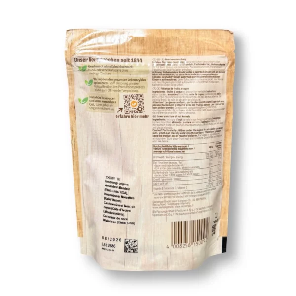 Nussmischung, Nusskern-Mischung mit Haselnuss, Mandel, Cashew & Walnuss, 150 g