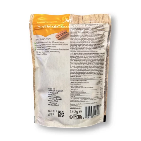 Nuss- & Trockenfrüchtemischung, Schoko-Mix mit Pekannüssen, 150 g