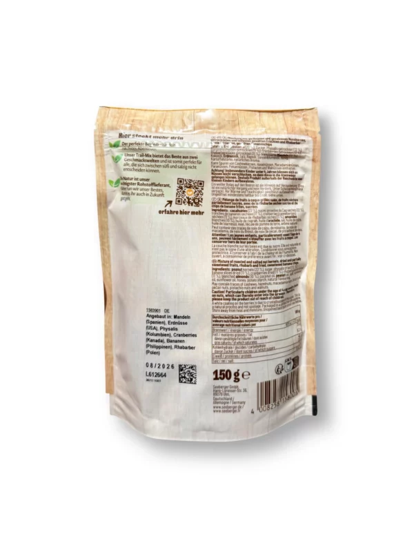 Nuss- & Trockenfrüchtemischung, Trail-Mix, salzig-fruchtig, 150 g