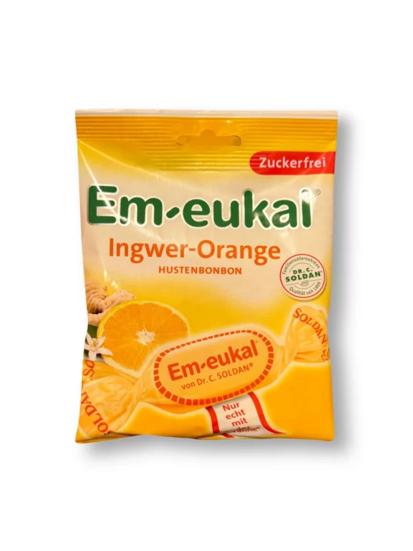 Candy, ginger-orange, sugar-free, 75 g