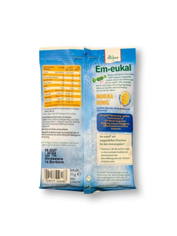 Candy, manuka honey, filled, 75 g