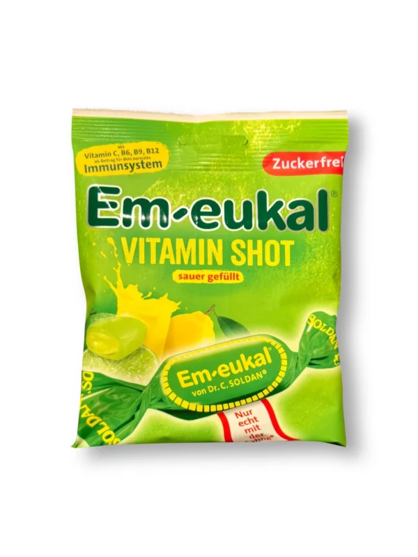 Candy, Vitamin Shot sour, sugar-free, 75 g