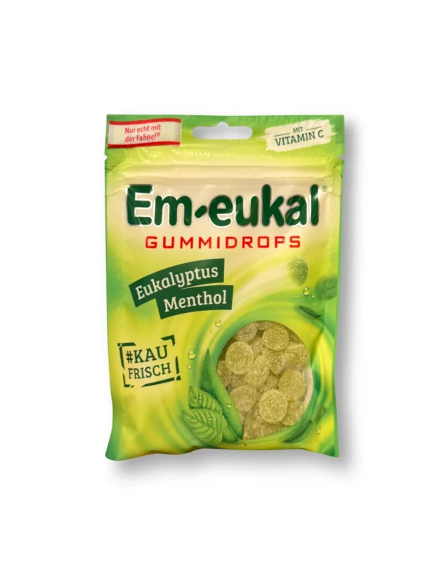 Gum drops, eucalyptus-menthol, 90 g