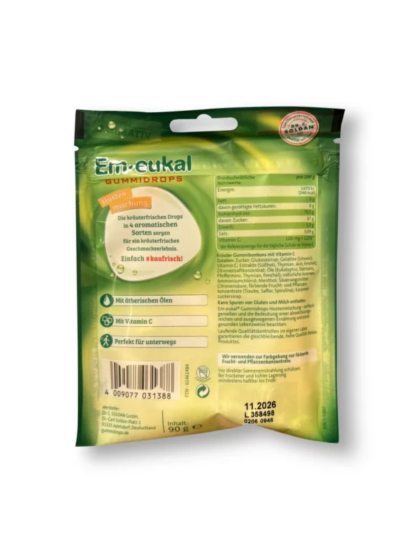 Gummy drops, cough mixture, 90 g