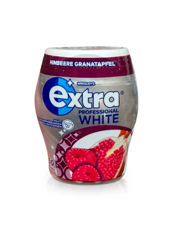 Chewing gum, Extra Professional White, raspberry pomegranate, sugar-free, 50 pcs.