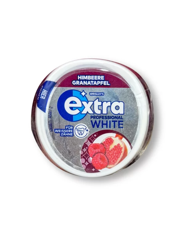 Chewing gum, Extra Professional White, raspberry pomegranate, sugar-free, 50 pcs.