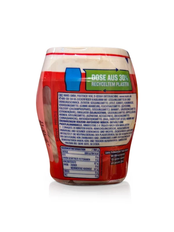 Chewing gum, Extra Professional Fresh, strawberry, sugar-free, 50 pcs.