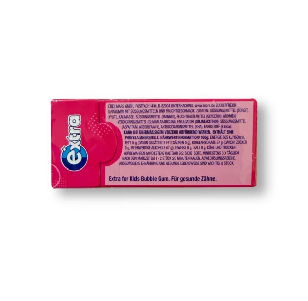 Chewing gum, Extra for Kids Bubblegum, sugar-free, 8 pcs.