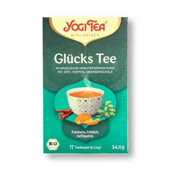 Herbal tea "Glücks Tee" with cinnamon, hops & orange peel (17 bags), 34 g Herbal tea "Glücks Tee" with cinnamon, hops & orange peel (17 bags), 34 g