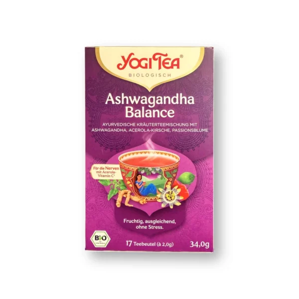 Kräutertee "Ashwagandha Balance" mit Ashwagandha, Acerola-Kirsche & Passionsblume (17 Beutel), 34 g