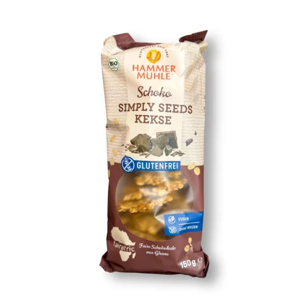 Schoko Kekse, Simply Seeds, glutenfrei, 150 g
