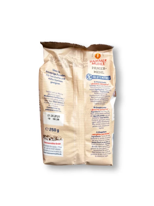 Paniermehl, klassisch glutenfrei, 250 g
