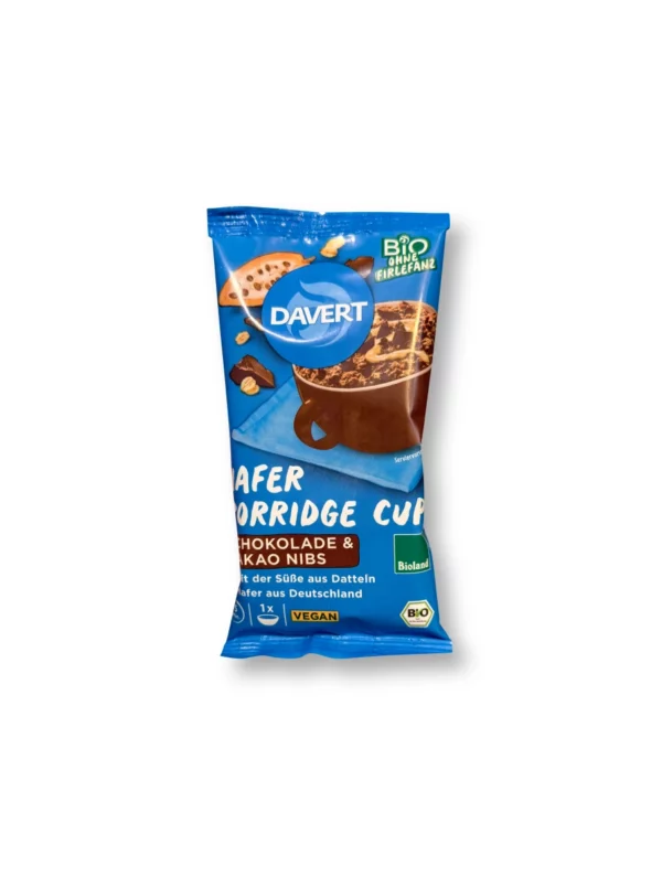 Porridge Cup, Hafer Schokolade mit Kakao Nibs, 65 g
