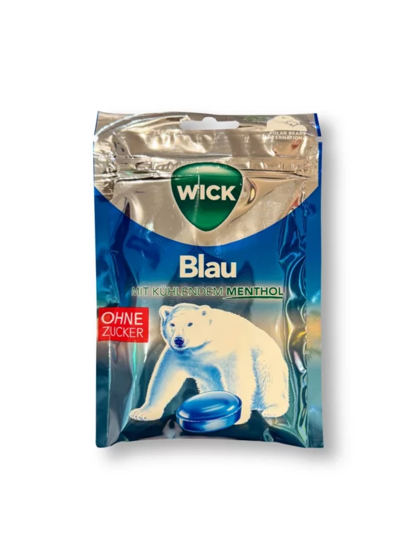 Candy, blue with menthol, sugar-free, 72 g