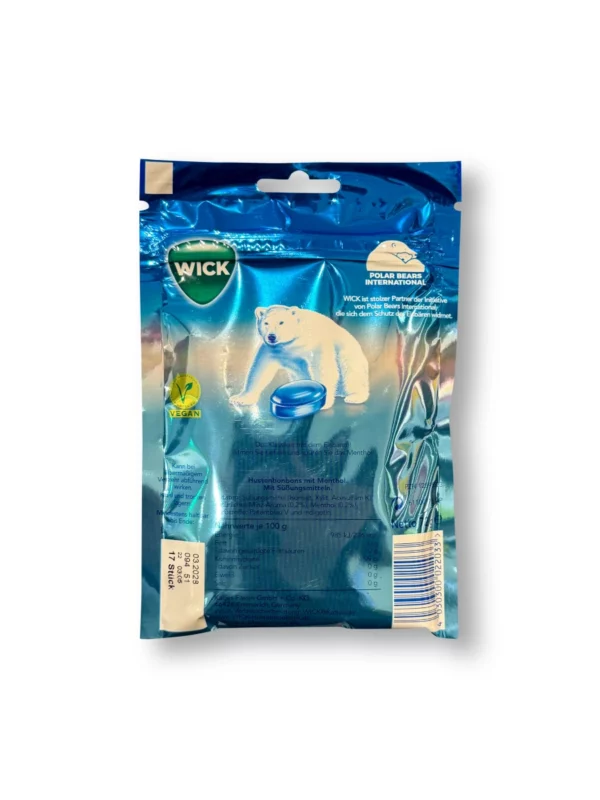 Candy, blue with menthol, sugar-free, 72 g