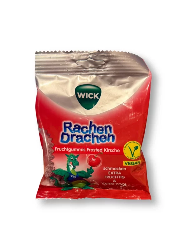 Gum drops, throat dragon cherry, gelatine-free, 75 g