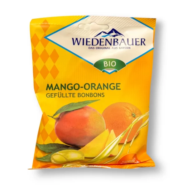 Candy, mango-orange, filled, 75 g