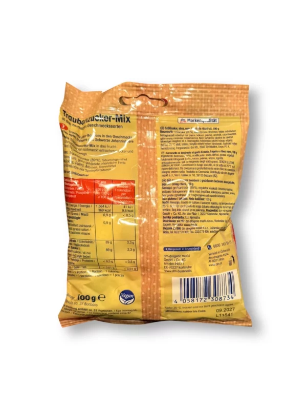 Dextrose, fruit mix, 100 g
