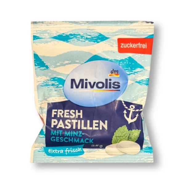 Pastilles, mint, sugar-free, 25 g